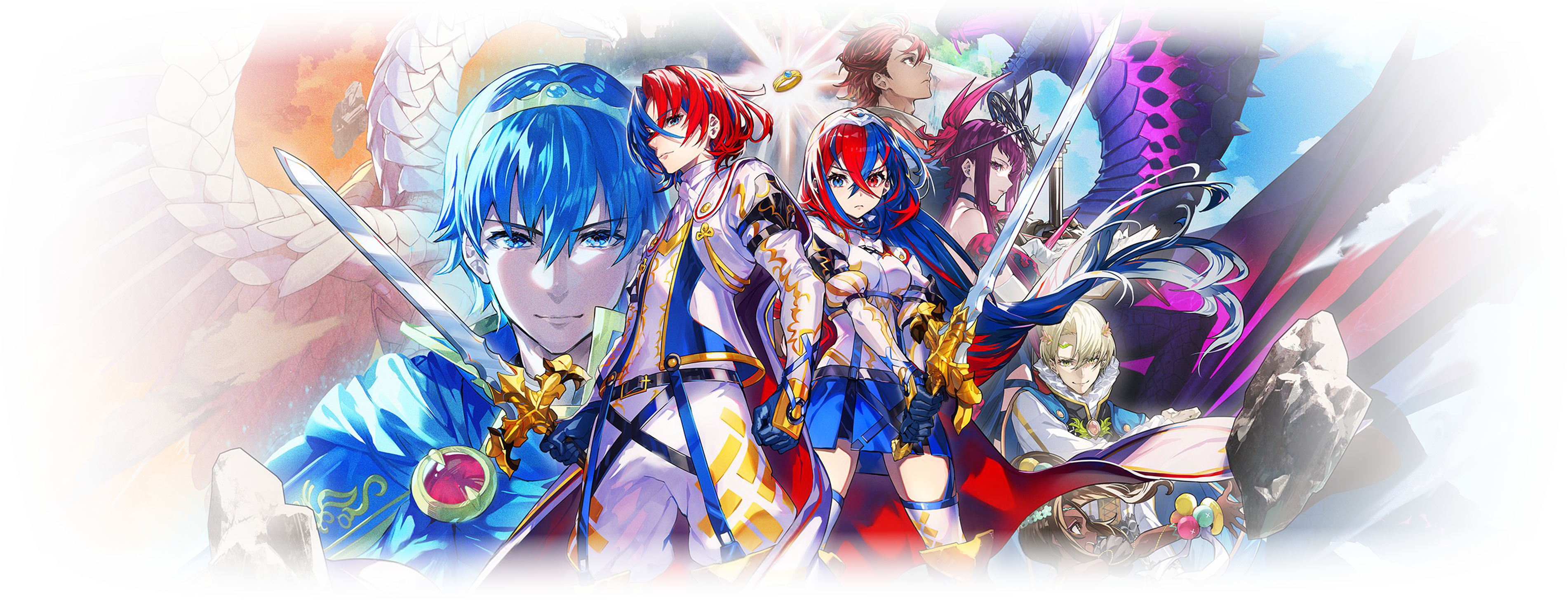 The splash art for Fire Emblem Engage.